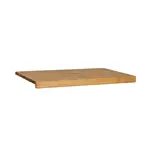 Tablette bois massif brun L60 x P41,8 cm - Modèle d'étagère pour boutique - Ligne Authentique