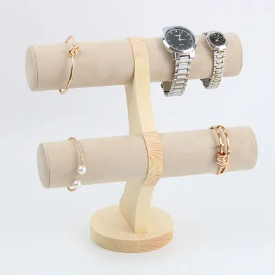 Présentoir à bracelets 2 niveaux - Présentoirs bracelets et montres-2
