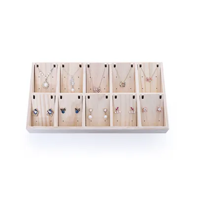 Plateau de présentation 10 cases - Présentoirs à bijoux multifonction-2