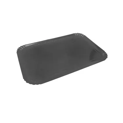 Plateau traiteur carton double face noir 19 x 28 cm - Plateau buffet - Lot de 25 - Plateaux de service, Plats jetables