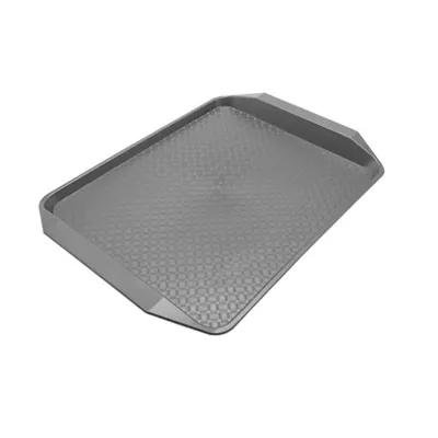 Plateau fast food plastique 43,3 x 30,5 x 2 cm - Plateau self service - Plateau de service - Noir - Plateaux fast-food