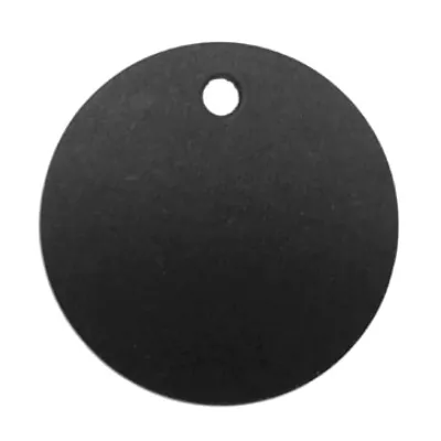 Étiquette ronde à trou kraft noir diamètre 4 cm – Paquet de 500 - Etiquettes américaines