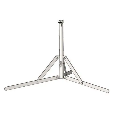 Pied de parasol professionnel - plat léger de 6 kg - Acier zingué - Pied de parasol forain - Pieds de parasol