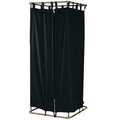 Cabine d'essayage démontable acier 83 x 79 x 182 cm - Vestiaire portable - Cabines d'essayage-3