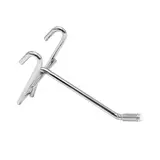 Tige simple pour présentoir grille L 10 cm x ø 4,8 mm Métal chromé - Broche simple - Crochet simple - Lot de 10 - Tiges et Bras pour grilles