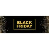 Affiche Black Friday pour vitrine 70 x H 25 cm noir / or M1 - Affiches Saisonnières