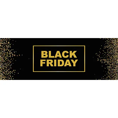 Affiche Black Friday pour vitrine 70 x H 25 cm noir / or M1 - Affiches Saisonnières