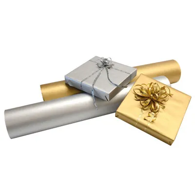Papier cadeau kraft argent uni 70 cm x 100 m 60 g/m² – le rouleau - Papiers cadeaux kraft, Papiers cadeaux unis-3