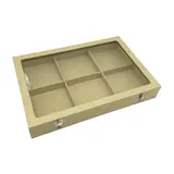 Coffret vitrine 6 cases - Coffrets vitrines bijoux