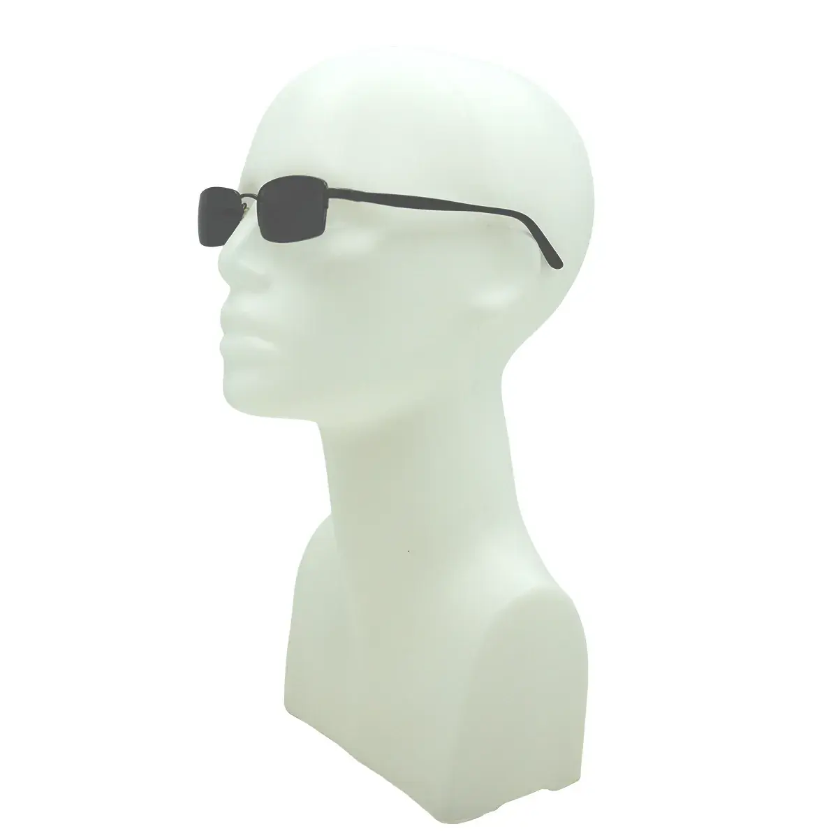 Tête mannequin femme plastique H 38 cm - Tête pour perruque, chapeau - Blanc - Têtes-6
