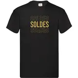 T-shirt Soldes Noir / Or taille M - T-shirts Soldes