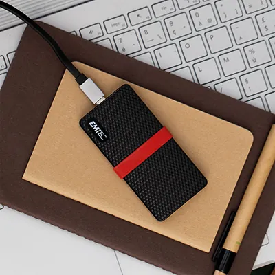 Disque dur portable 1 TB - Emtec SSD 3.2 GEN 1 X200 - Supports de stockage-3