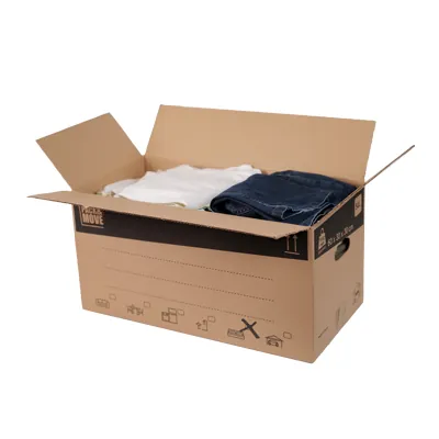 Caisse carton - Caisse américaine carton - Carton déménagement 54L - carton simple cannelure 60 x 30 x 30 cm - Lot de 20 - Caisses américaines cartons-10