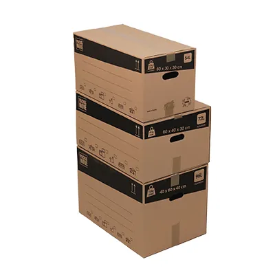 Caisse carton - Caisse américaine carton - Carton déménagement 96L - carton simple cannelure 40 x 60 x 40 cm - Lot de 20 - Caisses américaines cartons-6