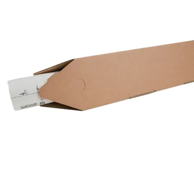 Tube carton triangulaire adhésif 50x10x10 cm – Paquet de 25 - Tubes carton emballage-5