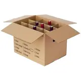 Croisillon carton séparation bouteilles ou verres pour carton 36L - Expédition bouteilles