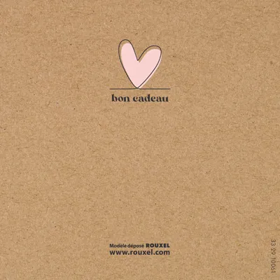 Bon cadeau à remplir kraft coeur rose 12 x 12 cm avec enveloppes - Carte cadeau - Paquet de 12 - Bons cadeaux-4