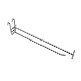 Broche simple avec tige T pour présentoir grille L 23,5 cm x ø 5,8 mm Métal chromé - Lot de 10 - Tiges et Bras pour grilles