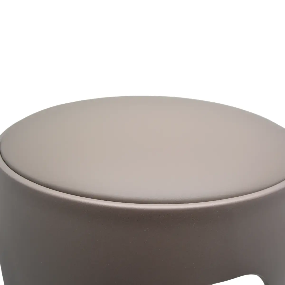 Tabouret design empilable marron 47cm avec assise rembourrée - Usage Pro (Commerce & CHR) - Tabourets-2