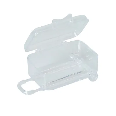 Boite bonbon Mini valise transparente 5 x 9,3 cm - Contenant dragées - Paquet de 6 - Boîtes dragées, Boîtes bonbons-2