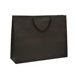 Sacs kraft luxe noirs poignées cordelette 52+16x40 cm 190g/m² – Paquet de 10 - Sacs kraft luxe