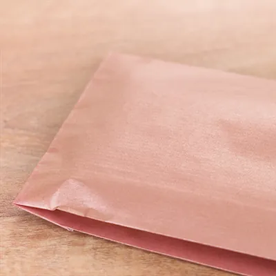 Pochette cadeau kraft vergé rose cuivré 12 x 4,5 x 21 cm - Sachet kraft - Lot de 150 - Pochettes cadeaux unies-3
