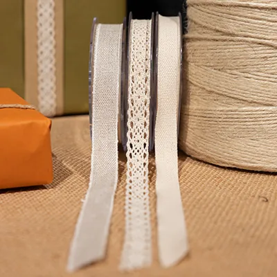 Ruban dentelle - Rubans cadeaux, Rubans tissu, Cordons-3