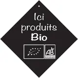Pancarte à ventouse Ici produits Bio - Étiquettes simples