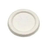 Couvercle fibre naturelle pour pot à sauce ø 65 mm - Lot de 50 - Boîtes repas jetables, Plateaux compartimentés