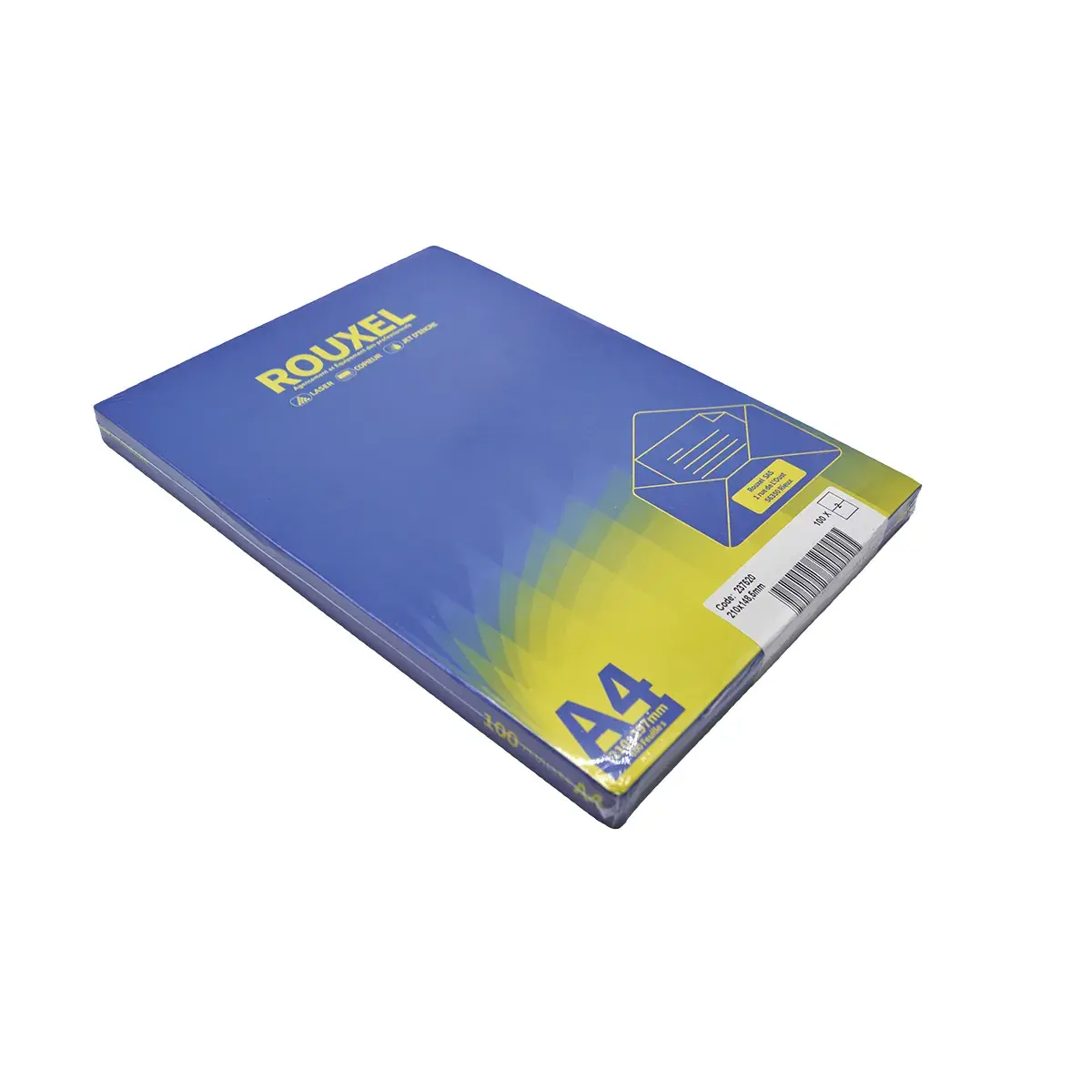 Étiquettes Adhésives Permanentes Blanc A5 (148x210 mm) - Paquet de 200 - Étiquettes adhésives neutres