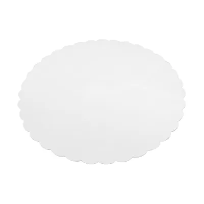 Rond festonné carton blanc ø 29 cm – Semelle gâteau - Support carton rond - Paquet de 250 - Semelles gâteaux, Supports gâteaux