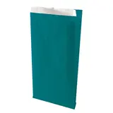 Pochette cadeau kraft vergé bleu canard 24 x 7,5 x 41 cm - Sachet kraft - Lot de 250 - Pochettes cadeaux fête des pères