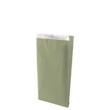 Pochette cadeau kraft vergé vert tilleul 16 x 8 x 27 cm - Sachet kraft - Lot de 250 - Pochettes cadeaux fête des pères