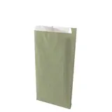 Pochette cadeau kraft vergé vert tilleul 18 x 6 x 35 cm - Sachet kraft - Lot de 250 - Pochettes cadeaux fête des pères