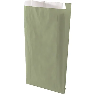 Pochette cadeau kraft vergé vert tilleul 31 x 8 x 49 cm - Sachet kraft - Lot de 250 - Pochettes cadeaux unies