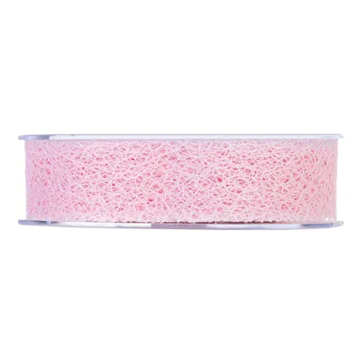 Ruban en maille alvéolé rose pâle 25 mm x 20 m polyester - Ruban décoratif - Ruban cadeau - Rubans cadeaux, Rubans tissu, Cordons