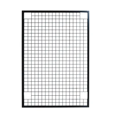 Grille avec cadre renforcé - Ligne Store noir pas de 25 mm