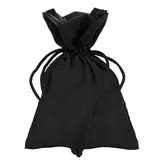 Pochette tissu noir 9 x 12 cm – Sachet bijoux avec cordon de serrage - Pochette à bijoux - Lot de 10 - Sachets velours, Pochettes simili cuir
