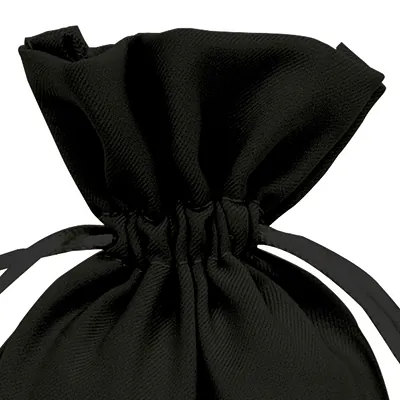 Pochette tissu noir 9 x 12 cm – Sachet bijoux avec cordon de serrage - Pochette à bijoux - Lot de 10 - Sachets velours, Pochettes simili cuir-2