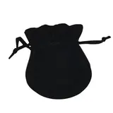 Bourse velours noir 8 x 9 cm – Sachet velours avec cordon de serrage - Pochette à bijoux - Lot de 10 - Sachets velours, Pochettes simili cuir
