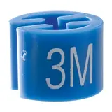 Marque taille T 3 mois bleu azur ø 1,3 cm - Indicateur de taille pour cintre - Paquet de 100 - Marques taille pour cintres