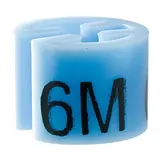 Marque taille T 6 mois bleu azur ø 1,3 cm - Indicateur de taille pour cintre - Paquet de 100 - Marques taille pour cintres