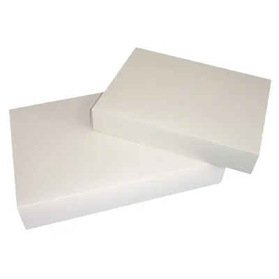 Boite traiteur carton blanc 43 x 29 x 6 cm - Boite plateau traiteur - Boîte pâtissière - Lot de 50 - Boîtes traiteur, Boîtes plateaux traiteur