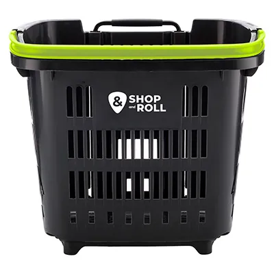 Panier libre-service à roulettes - Paniers magasin