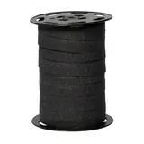 Bolduc noir pailleté 10 mm x 100 m polypropylène - Bolducs unis