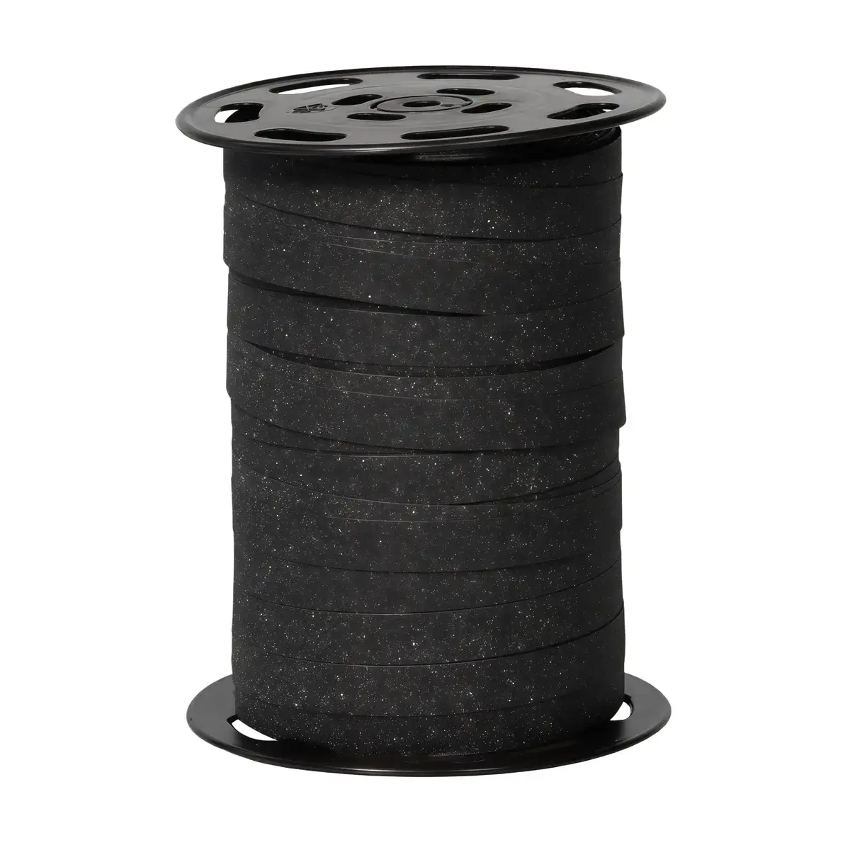 Bolduc noir pailleté 10 mm x 100 m polypropylène - Bolducs unis