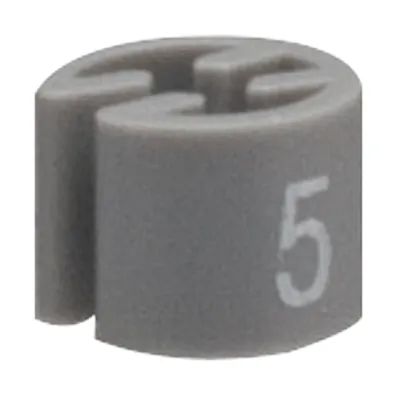 Marque taille T5 gris ø 1,3 cm - Indicateur de taille pour cintre - Paquet de 100 - Marques taille pour cintres