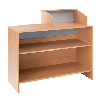 Réhausse pour comptoir magasin hêtre/gris 62 x 54 x 46 cm - Comptoirs Easy-3