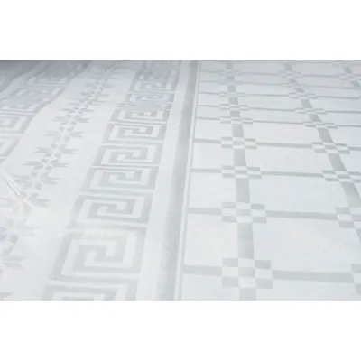 Nappe damassée déperlante - Nappe jetable - Nappe papier - Blanc - Rouleau de 1,18 x 25 m - Nappes papier, Nappes jetables-2