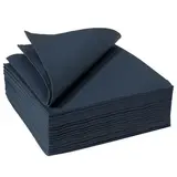 Serviette Celisoft non tissée 40 x 40 cm - Serviette jetable - Serviette de table papier - Titane - Paquet de 50 - Serviettes jetables, Serviettes cocktails